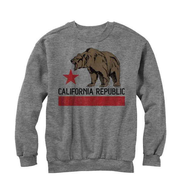 Men_s Lost Gods Hungry California Republic Bear Sweatshirt