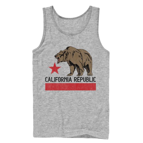 Men_s Lost Gods Hungry California Republic Bear Tank Top