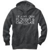 Men_s Lost Gods I Buy My Own Flowers and Chocolate Pull Over Hoodie