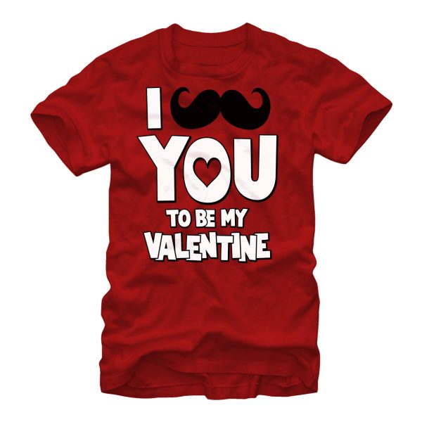 Men_s Lost Gods I Mustache You to be My Valentine T-Shirt