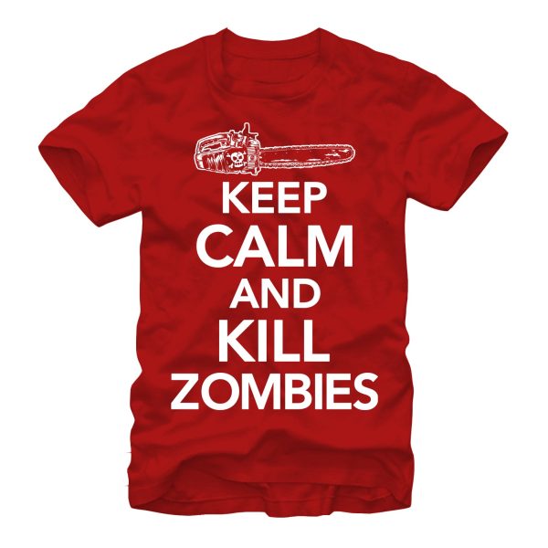 Men_s Lost Gods Keep Calm and Kill Zombies T-Shirt