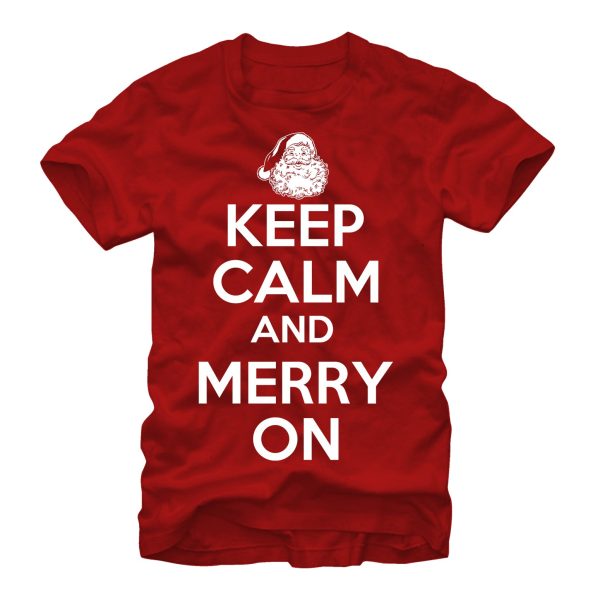 Men_s Lost Gods Keep Calm and Merry On T-Shirt