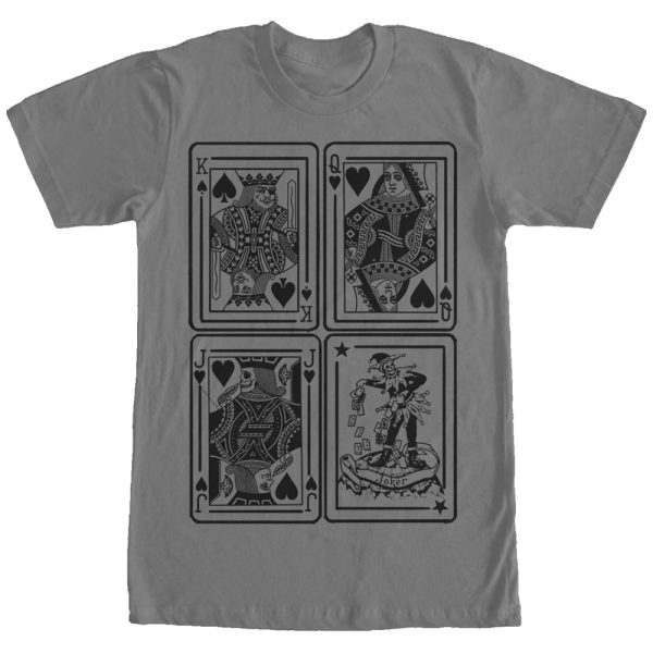 Men_s Lost Gods King Queen Jack Joker Playing Cards T-Shirt