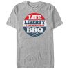 Men_s Lost Gods Life, Liberty and Pursuit of BBQ T-Shirt