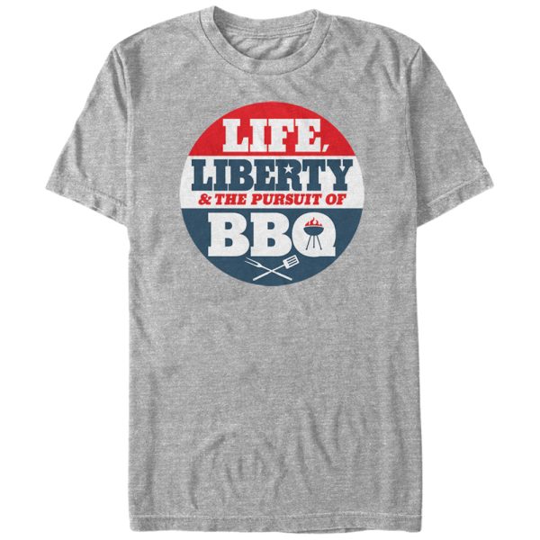 Men_s Lost Gods Life, Liberty and Pursuit of BBQ T-Shirt