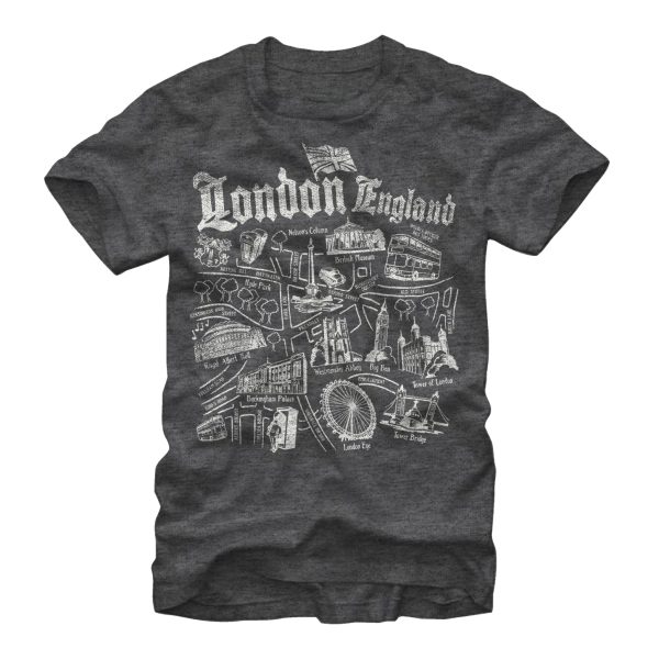 Men_s Lost Gods Map of London T-Shirt