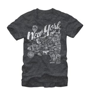 Men_s Lost Gods Map of New York T-Shirt
