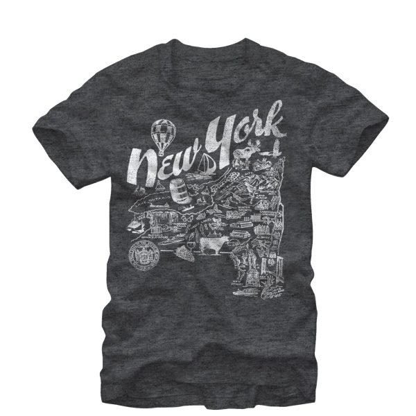 Men_s Lost Gods Map of New York T-Shirt