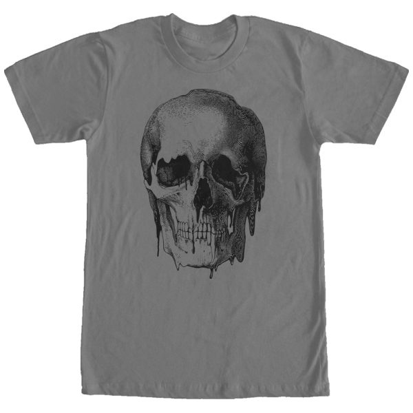 Men_s Lost Gods Melting Print Skull T-Shirt