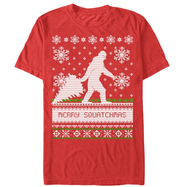 Men_s Lost Gods Merry Christmas Big Foot T-Shirt