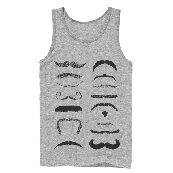 Men_s Lost Gods Mustache Types Tank Top