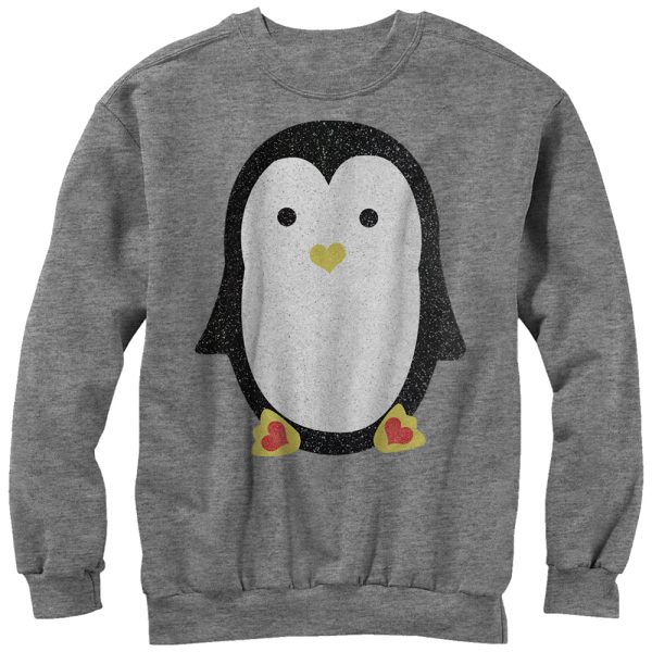 Men_s Lost Gods Penguin Heart Feet Sweatshirt