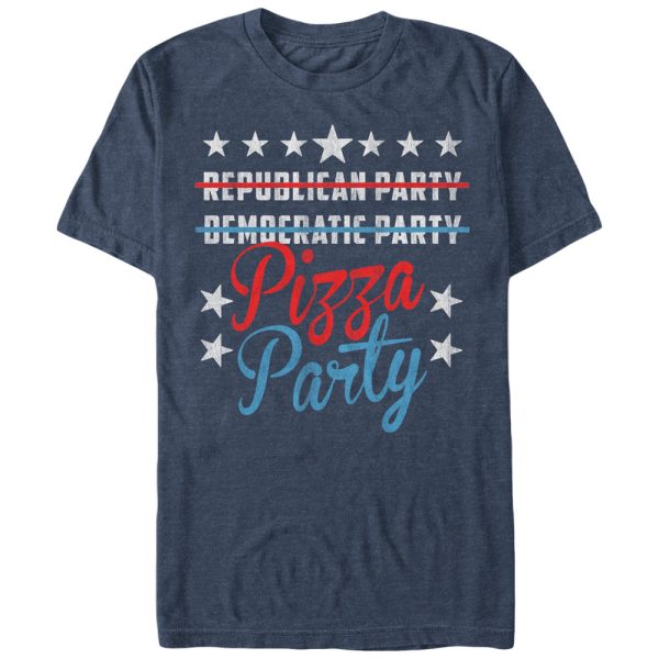 Men_s Lost Gods Pizza Party Politics T-Shirt