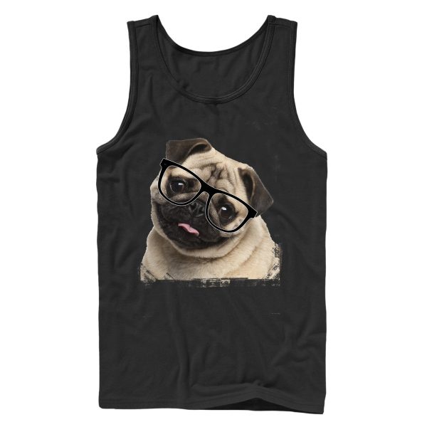 Men_s Lost Gods Pug Nerd Tank Top