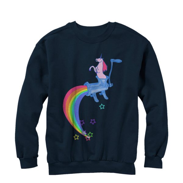 Men_s Lost Gods Rainbow Unicorn Meat Sweatshirt