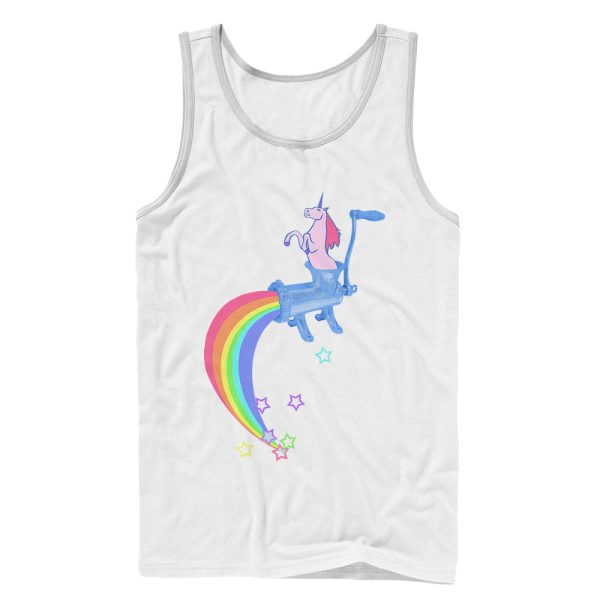 Men_s Lost Gods Rainbow Unicorn Meat Tank Top