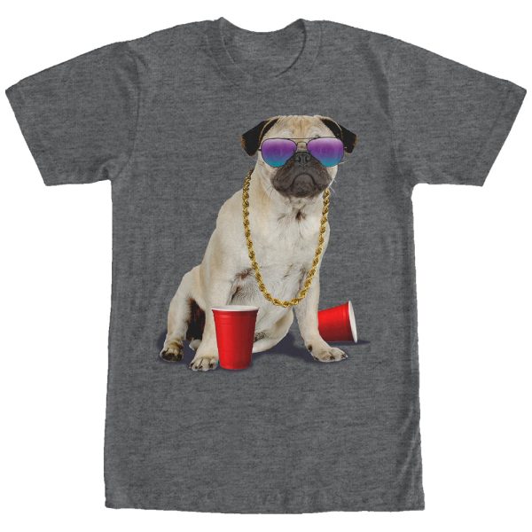 Men_s Lost Gods Red Cup Pug T-Shirt