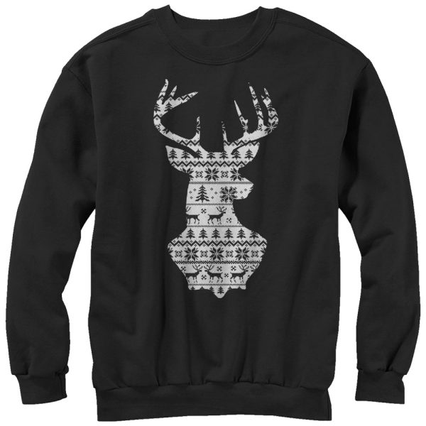 Men_s Lost Gods Reindeer Winter Theme Sweatshirt