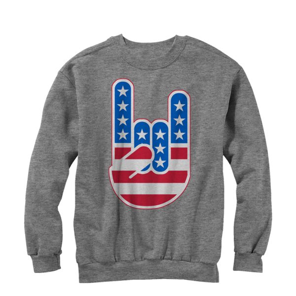 Men_s Lost Gods Rock On American Flag Sweatshirt