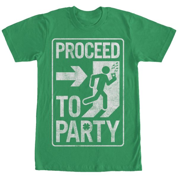 Men_s Lost Gods Saint Patrick_s Day Proceed to Party T-Shirt