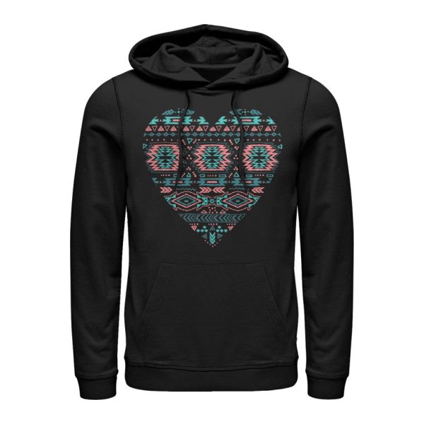 Men_s Lost Gods Southwest Print Heart Pull Over Hoodie