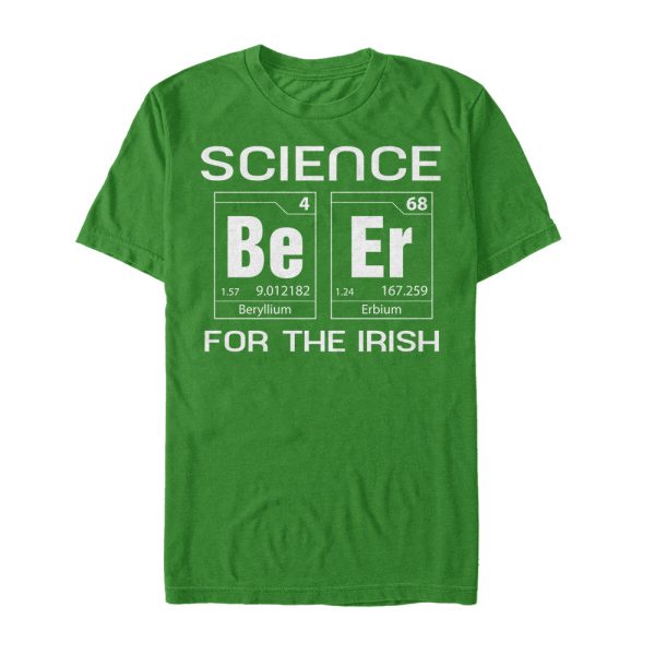 Men_s Lost Gods St. Patrick_s Day Periodic Science T-Shirt