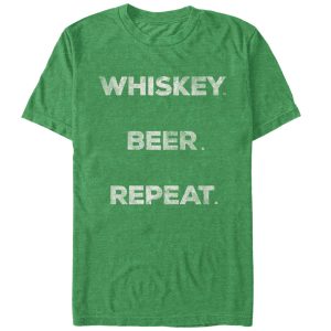 Men_s Lost Gods St. Patrick_s Day Whiskey Repeat T-Shirt