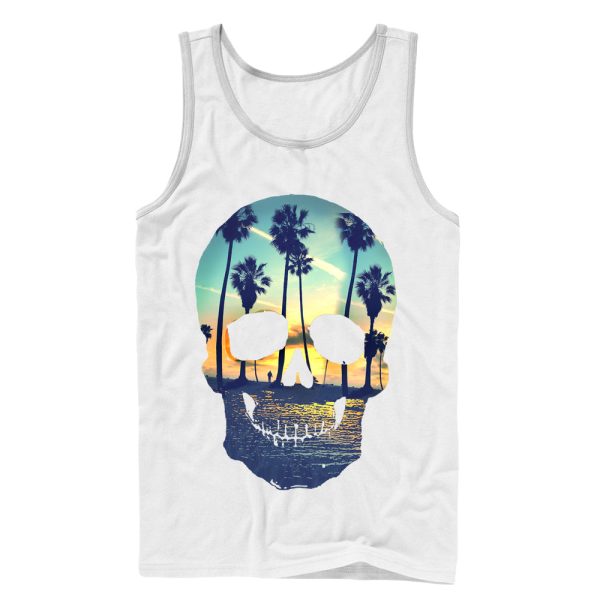 Men_s Lost Gods Sunset Skull Tank Top