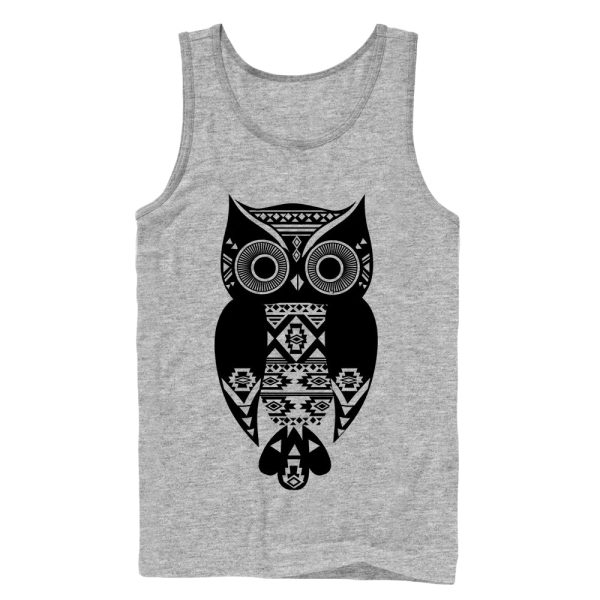 Men_s Lost Gods Tribal Print Owl Tank Top