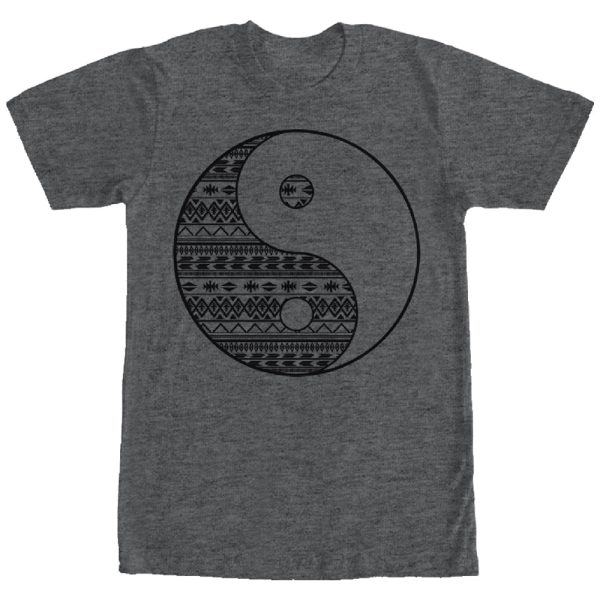 Men_s Lost Gods Tribal Yin Yang Print T-Shirt