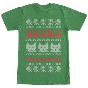 Men_s Lost Gods Ugly Christmas Cat T-Shirt