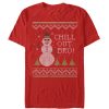 Men_s Lost Gods Ugly Christmas Chill Out Snowman T-Shirt