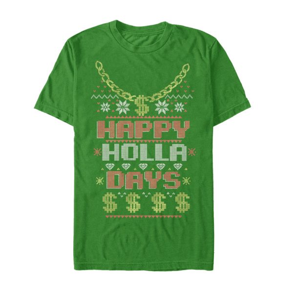 Men_s Lost Gods Ugly Christmas Happy Holla Days T-Shirt