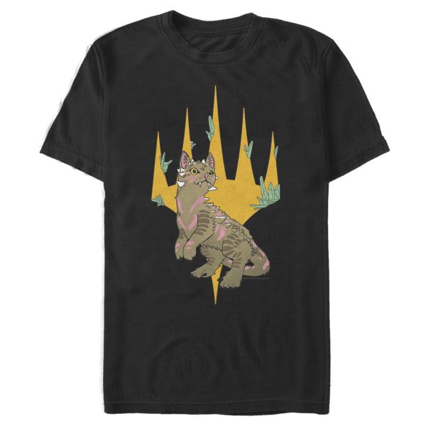 Men_s Magic The Gathering Ikoira Dinosaur Cat T-Shirt