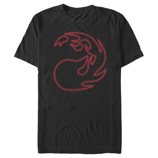 Men_s Magic The Gathering Mana Fireball Outline T-Shirt