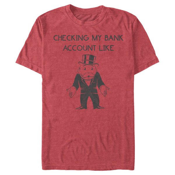 Men_s Monopoly Check Bank Account T-Shirt