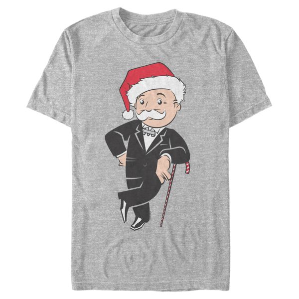 Men_s Monopoly Christmas Santa Pennybags T-Shirt