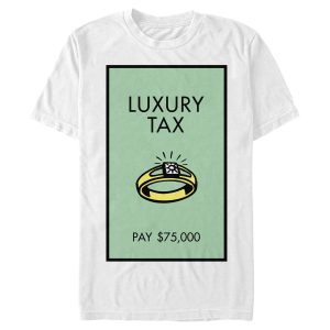 Men_s Monopoly Luxury Tax Diamond Ring Card T-Shirt