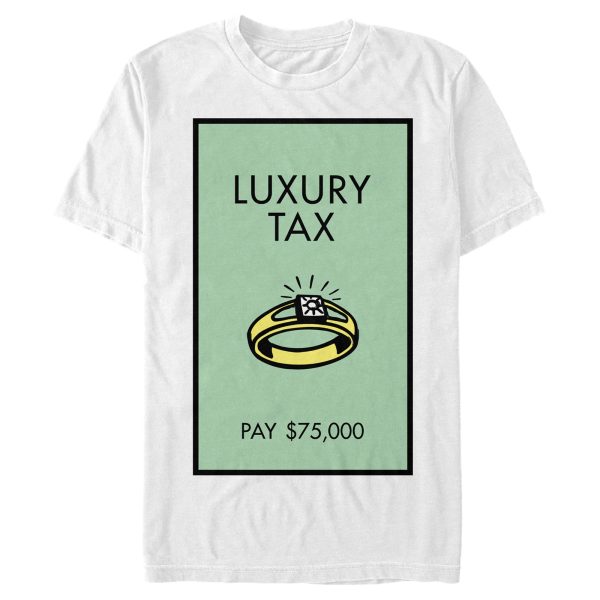 Men_s Monopoly Luxury Tax Diamond Ring Card T-Shirt