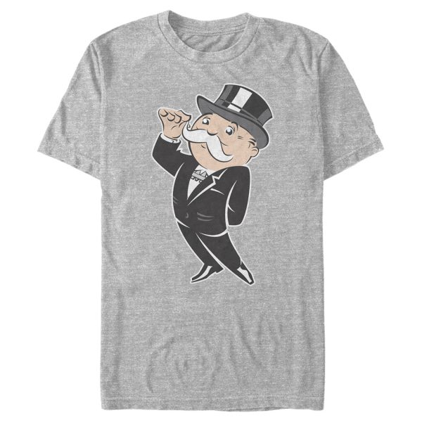 Men_s Monopoly Uncle Pennybags Mustache Twirl T-Shirt