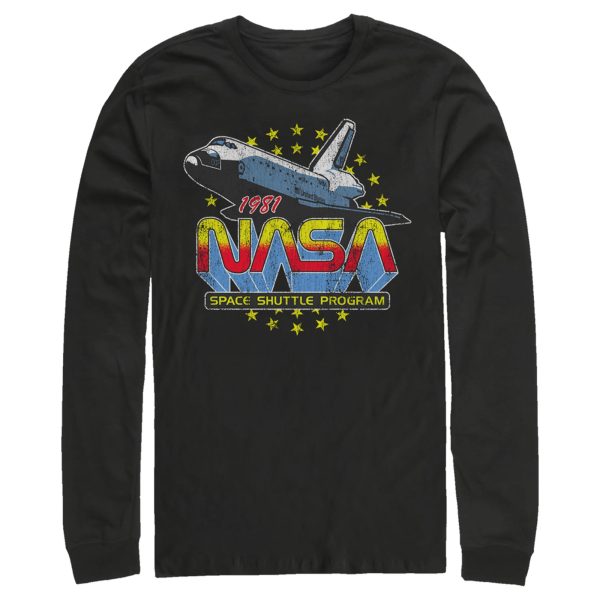 Men_s NASA 1981 Retro Stars Long Sleeve Shirt