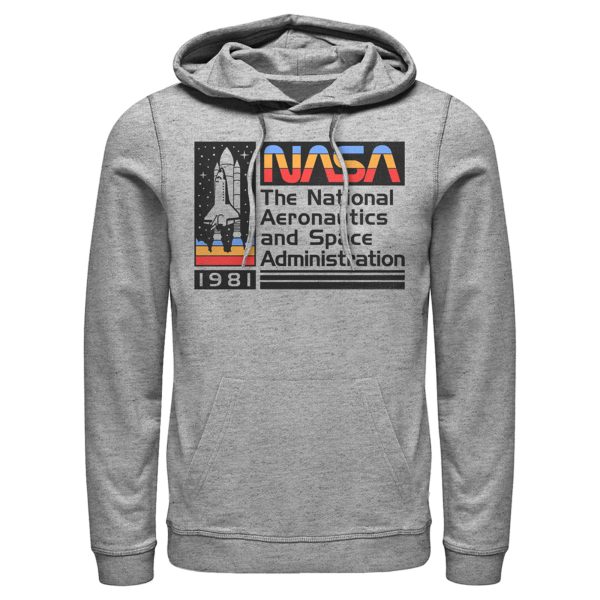 Men_s NASA 1981 Retro Stripes Pull Over Hoodie