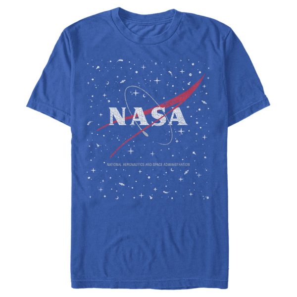 Men_s NASA Circle Distressed Space Logo T-Shirt