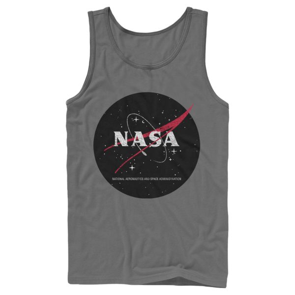 Men_s NASA Circle Distressed Space Logo Tank Top