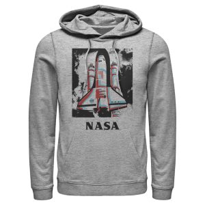 Men_s NASA Color Pop Launch Edgy Palm Tree Pull Over Hoodie