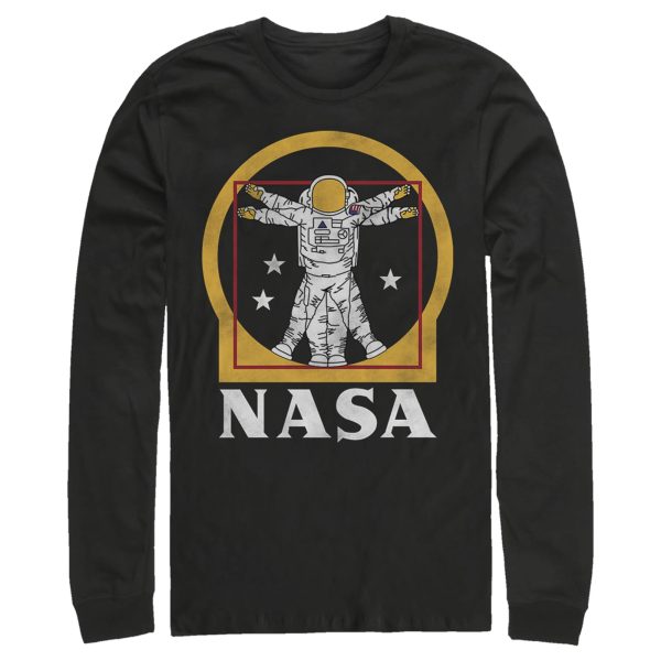 Men_s NASA Da Vinci Astronaut Logo Long Sleeve Shirt