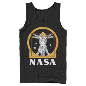 Men_s NASA Da Vinci Astronaut Logo Tank Top