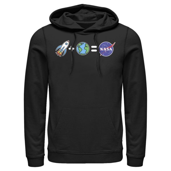 Men_s NASA Emoji Space Equation Pull Over Hoodie