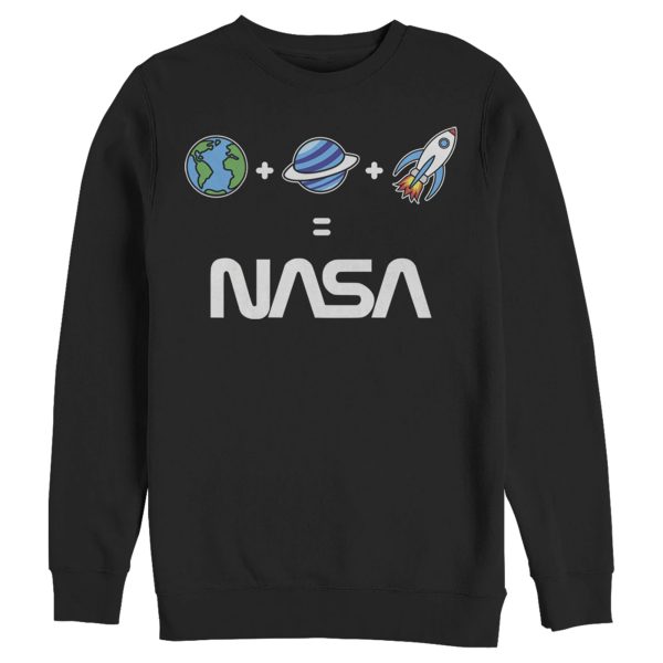 Men_s NASA Emoji Space Logo Equation Sweatshirt