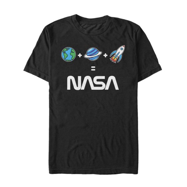 Men_s NASA Emoji Space Logo Equation T-Shirt